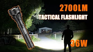 Zoomable Tactical Flashlight Supfire L3 Review  SUPERFIRE [upl. by Lleznov]