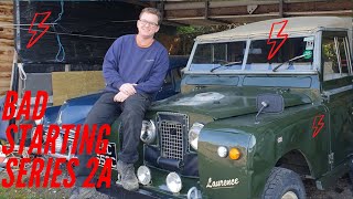 Land Rover Series 2A Bad Starting [upl. by Kunz]