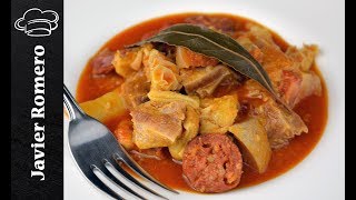 Como hacer callos a la madrileña l Recetas de Javier romero [upl. by Salis890]