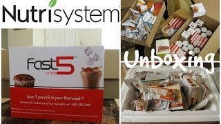 My First NUTRISYSTEM Unboxing  Including Fast 5 Dry amp Frozen Foods Boxes [upl. by Anneres72]