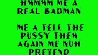 Vybz Kartel  Real Badman LYRICS follow DancehallLyrics [upl. by Ruvolo]