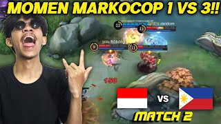 Aldous Markocop Akhirnya Keluar 1 vs 3 Dijabanin  Indonesia VS Filipina Match 2 [upl. by Randie]