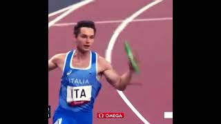 4X100 RELAY STAFFETTA TOKYO 2020 TELECRONACA INGLESE NEVER CELEBRATE TOO EARLY ITS COMING ROME [upl. by Alida]