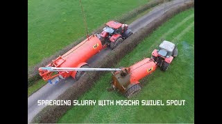 Slurry Spreading with a Moscha Swivel Spout [upl. by Notelrac192]