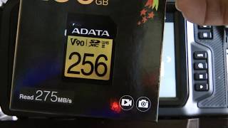 SD kaart Test ADATA 256GB met Blackmagic RAW op de BMPCC 4K [upl. by Hsejar]