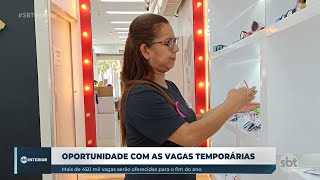 Vagas de fim de ano impulsionam geração de empregos [upl. by Nnaillij951]