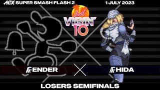 Ender Mr Game and Watch vs HiDa Sheik  Losers Semifinals  Just Vibin 10 [upl. by Shoshanna]