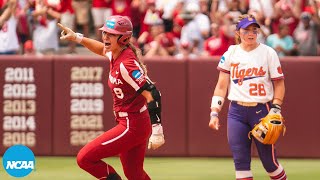 Oklahoma vs Clemson 2023 super regionals softball Game 2 highlights [upl. by Druce]