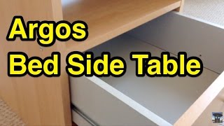 Argos Malibu Bedside Table Quick Build [upl. by Perreault313]