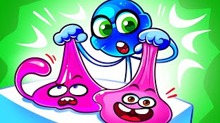 Slick Slime Song 🌷🍬 Nursery Rhymes amp Kids Songs [upl. by Oirasan]