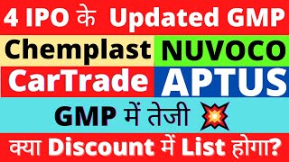 GMP में तेजी  Aptus Value GMP  CarTrade IPO GMP  Nuvoco IPO GMP  AMI Organics IPO GMP smtalks [upl. by Nylrahc437]