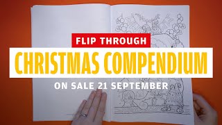 CHRISTMAS COMPENDIUM Flip Through  Colouring Heaven Presents 10 [upl. by Aehsel]