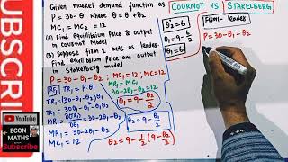 cournot vs stakelberg duopoly model [upl. by Jedediah183]