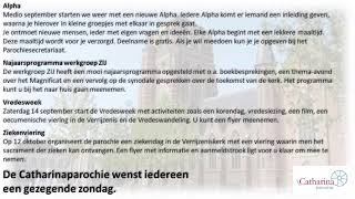 Livestream Basiliek Sint Jan  Zondag 15 september 2024  Eucharistieviering [upl. by Addi213]