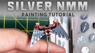 How To Paint Silver NMM Non Metallic Metal  Painting Tutorial [upl. by Ahsiekin57]