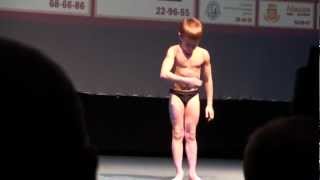 Little Bodybuilder poses in Tyunen Russia [upl. by Cychosz977]