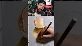 ✏️Technique de Dessin Incroyable🍳 Œuf Hyper Réaliste [upl. by Esinnej]