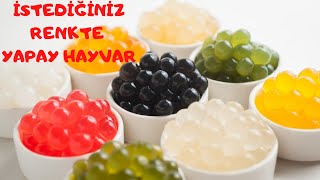 Evde Renkli Yapay Havyar Nasıl Yapılır  Moleküler Gastronomi [upl. by Nylisoj]