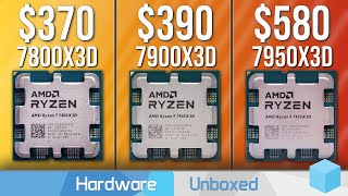 AMD Ryzen 5 7600X3D vs Ryzen 7 7800X3D vs Ryzen 9 7900X3D vs Ryzen 9 7950X3D Gaming Benchmark [upl. by Irahcaz]