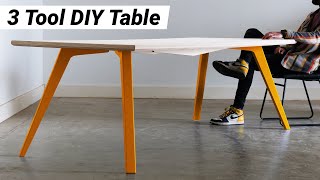 How to Make a Simple Modern Dining Table  With Plans [upl. by Aanas]