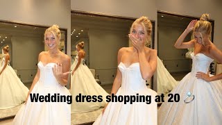 WEDDING DRESS SHOPPING AT 20 YEARS OLD [upl. by Malone]