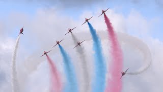 RHYL AIR SHOW 2023 THE RED ARROWS FANTASTIC DISPLAY [upl. by Eintirb]