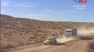 Lisboa Dakar Rally 2007  Trucks Stage 03 [upl. by Nyrret52]