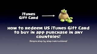 How to redeem US iTunes Gift Card in any countries [upl. by Vaios]