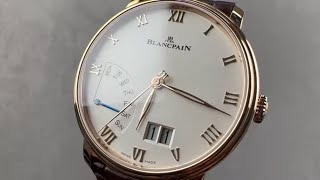 Blancpain Villeret Grande Date Jour Retrograde 66683642055B Blancpain Watch Review [upl. by Irovi]