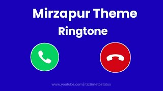 Mirzapur Theme Ringtone  Mirzapur Intro Theme Ringtone  Mirzapur BGM Song Ringtone [upl. by Aibos849]