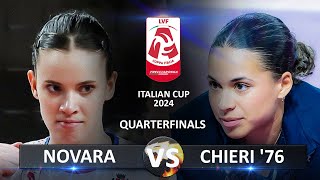 Quarter Finals Novara vs Chieri 76  Italian Volleyball LVF SerieA1 Coppa Italia 2024 [upl. by Keeley190]