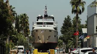 New Superyacht B92 launched at Bering Yachts [upl. by Larual393]