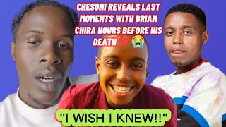 CHESONI REVEALS LAST MOMENTS WITH BRIAN CHIRA HOURS BEFORE HIS DEATH💔😭 [upl. by Mcmahon]