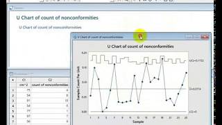 Minitab Part 3 Control Charts Arabic [upl. by Nner]