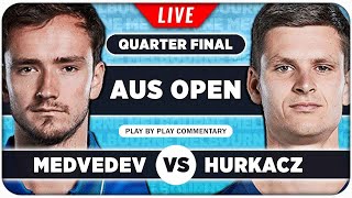 MEDVEDEV vs HURKACZ • Australian Open 2024 QF • LIVE Tennis PlaybyPlay Stream [upl. by Utta399]