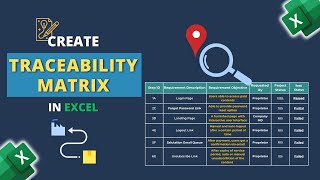 How to Create Traceability Matrix in Excel [upl. by Ennovihs]