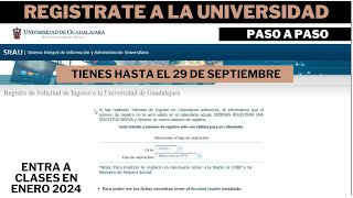 Registro tramites UDG 2024A Universidad y Bachillerato GABE [upl. by Emmer735]