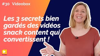 Les 3 secrets bien gardés des vidéos snack content qui convertissent   Arimédias  Vidéobox [upl. by Fablan]