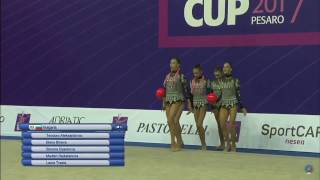 Bulgaria 3 Balls 2 Ropes AA  World Cup Pesaro 2017 [upl. by Osher]