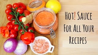 How To Make Hot Sauce From Fresh Scotch Bonnet Pepper Fresh Ginger Lemon  Spicy Sauce Recipe [upl. by Vedette416]