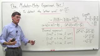 The Michelson Morley experiment part 1 Stanford University Coursera [upl. by Wedurn]