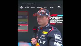 Verstappen Post Qualifying Interview  F1 2024 Spanish GP [upl. by Akinak388]