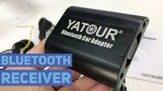 Yatour Bluetooth A2DP Handsfree Car Adapter for CD Changer Replacement Unboxing [upl. by Peoples]