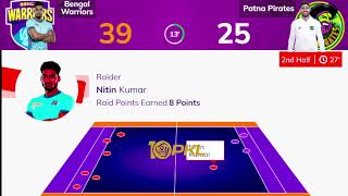 LIVE PRO KABABDDI LEAGUE SEASON 10  LIVE PKL10 MATCH NO 20TH BENGAL WORRIERS VS PATNA PIRATES [upl. by Neleb359]