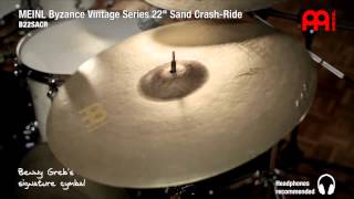 MEINL Byzance Vintage Series 22quot Sand CrashRide [upl. by Jeminah]