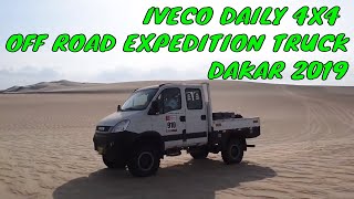 Iveco Daily 4x4 off road expedition truck Dakar 2019 Pisco Peru [upl. by Solim]