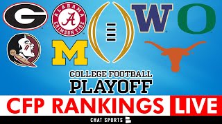 College Football Playoff Top 25 Rankings 2023 LIVE [upl. by Maidy45]