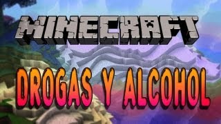 DROGAS Y ALCOHOL en Minecraft  Drugs Mod [upl. by Atled]