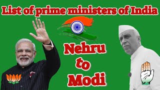 List of prime ministers of India1947 to 2023 haris taste time [upl. by Ynohtnaeoj]