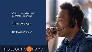 Call pick up Chat and Conference in the Universe Desktop Softphone [upl. by Nollaf935]